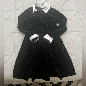 Girls Wednesday velvet costume